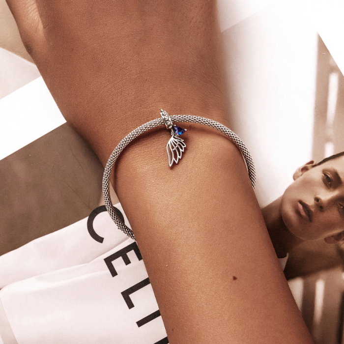 Pandantiv argint aripa de inger cu inimioara [5]