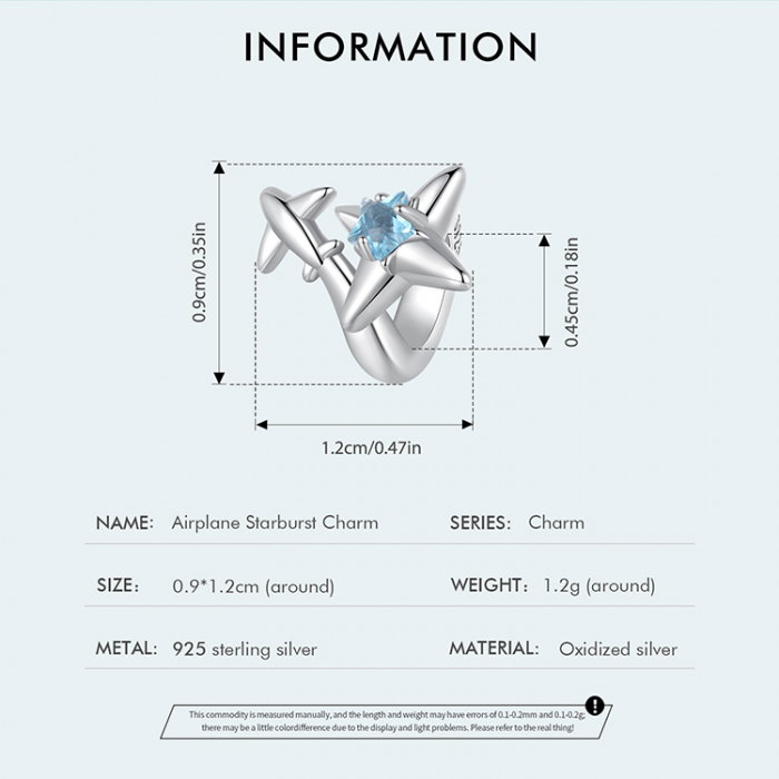 Pandantiv argint Avion si Stea [7]