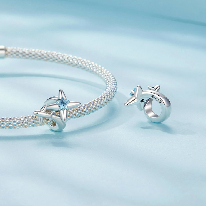 Pandantiv argint Avion si Stea [5]