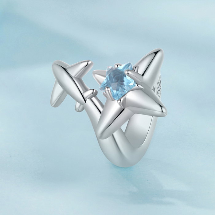 Pandantiv argint Avion si Stea [3]