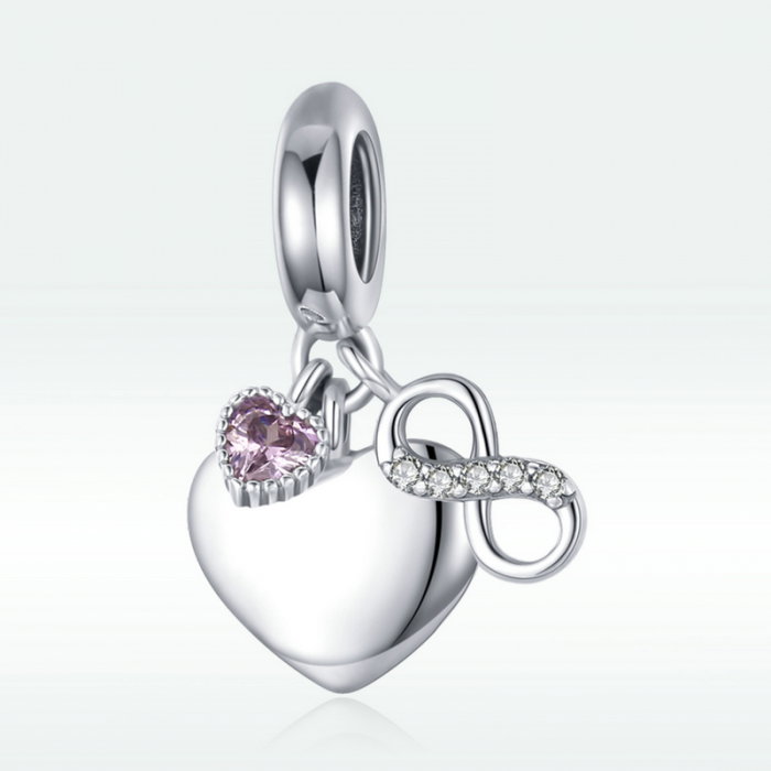 Pandantiv argint BeSpecial gravat cu "Te Iubesc" [7]