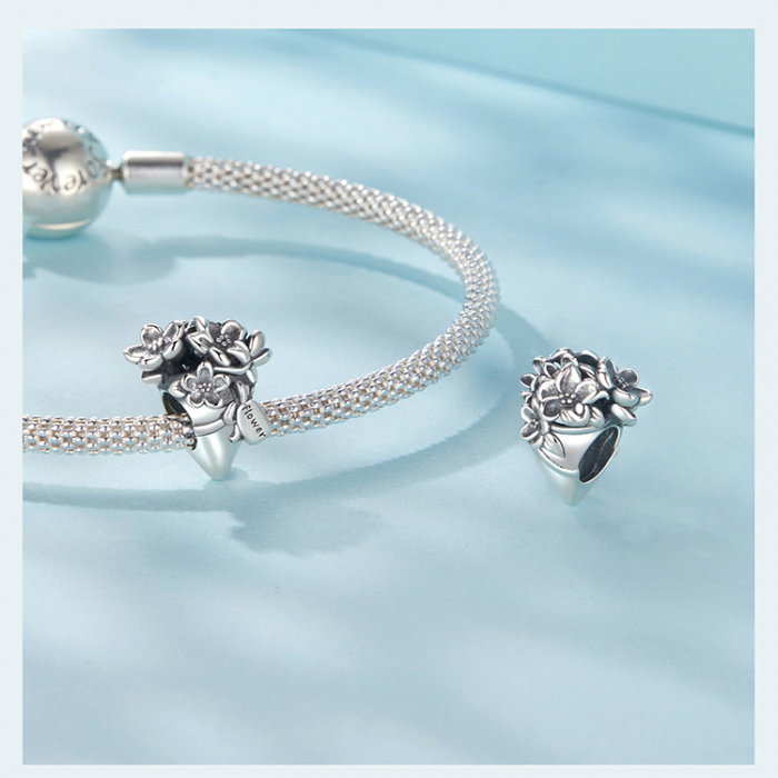 Pandantiv argint Buchet de Flori [13]