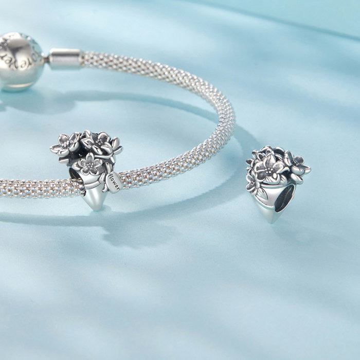 Pandantiv argint Buchet de Flori [5]