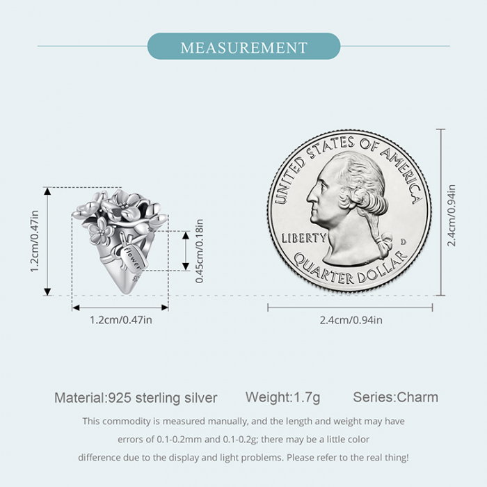 Pandantiv argint Buchet de Flori [8]