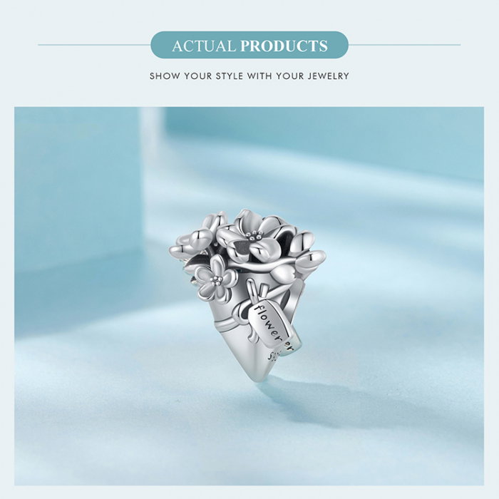 Pandantiv argint Buchet de Flori [11]