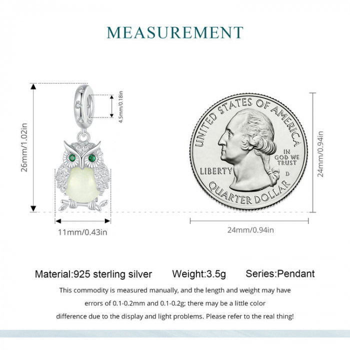 Pandantiv argint  bufnita luminoasa [19]