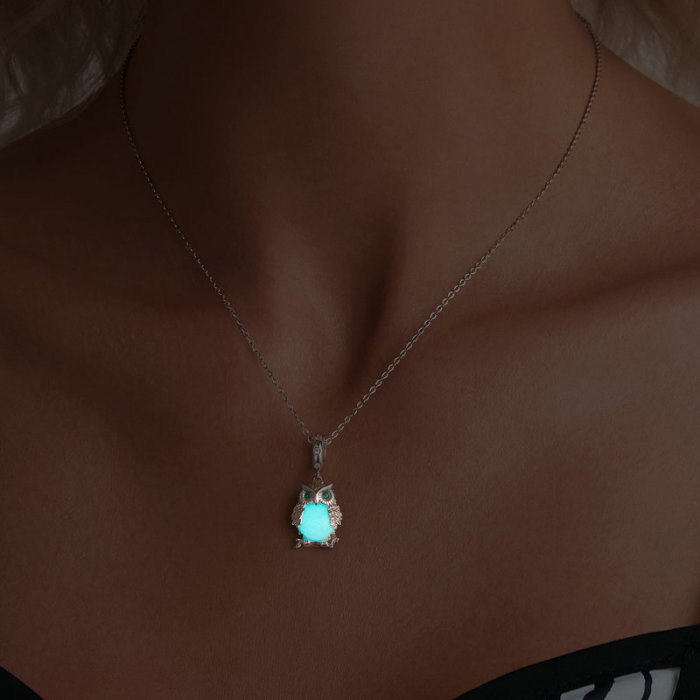 Pandantiv argint  bufnita luminoasa [3]