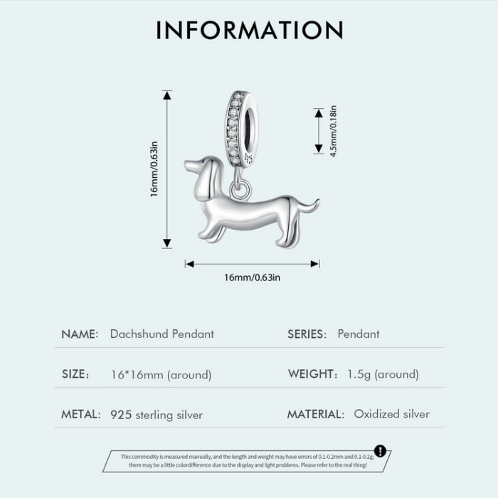 Pandantiv argint catel Teckel [9]