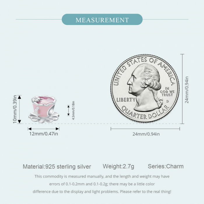 Pandantiv argint ceasca de ceai floral [11]