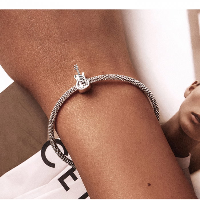 Pandantiv argint chitara bass [6]