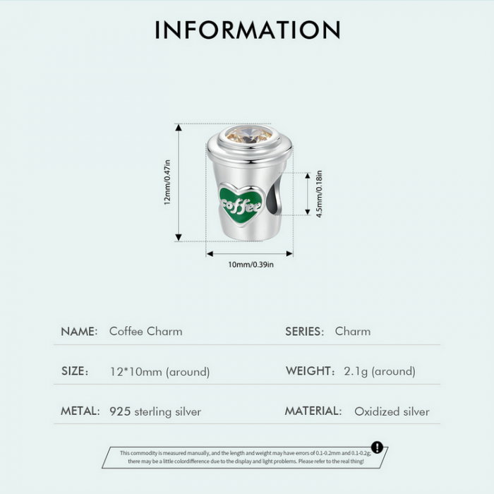 Pandantiv argint Coffee [8]