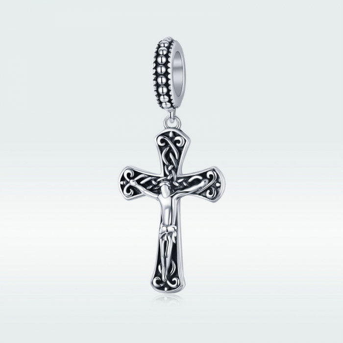 Pandantiv argint cruce cu Isus [5]