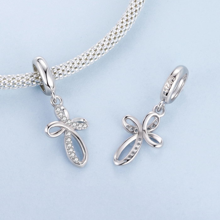 Pandantiv argint cruce cu Zirconia [7]