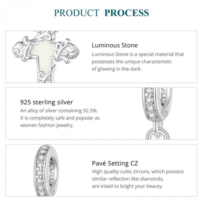 Pandantiv argint  cruce luminoasa [18]