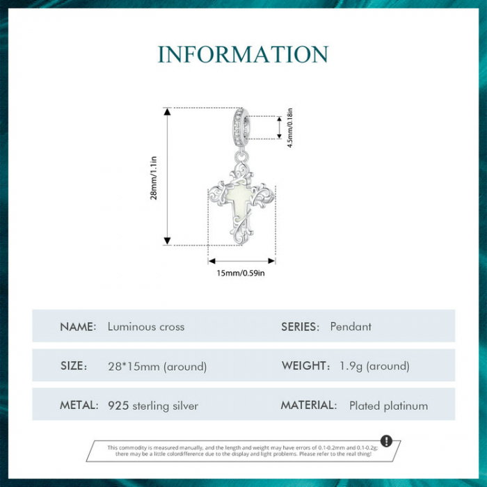 Pandantiv argint  cruce luminoasa [16]