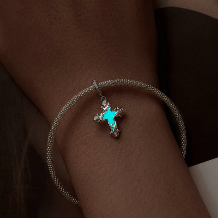 Pandantiv argint  cruce luminoasa [15]