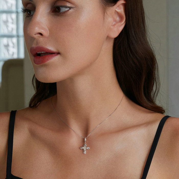 Pandantiv argint  cruce luminoasa [2]