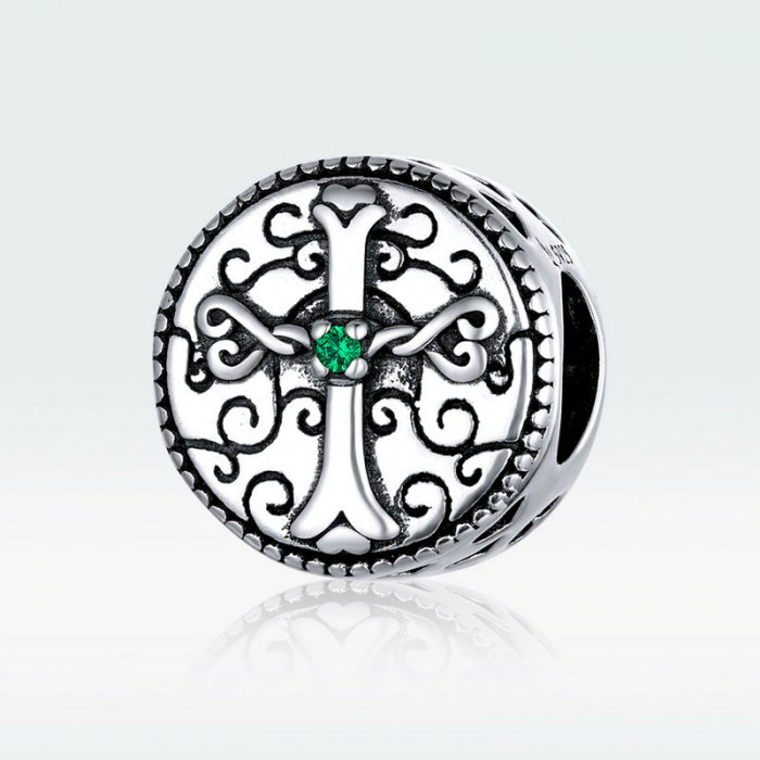 Pandantiv argint cruce vintage [5]