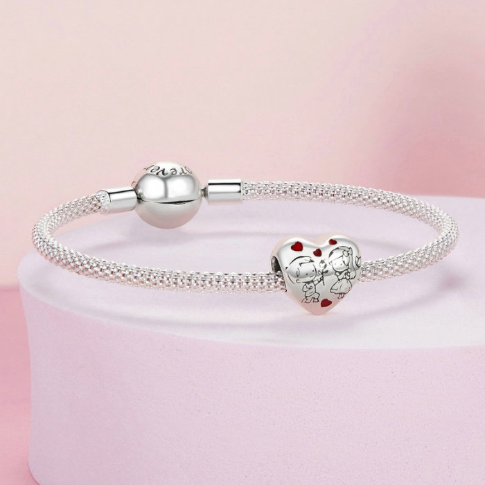 Pandantiv argint cu baietel si fetita [6]