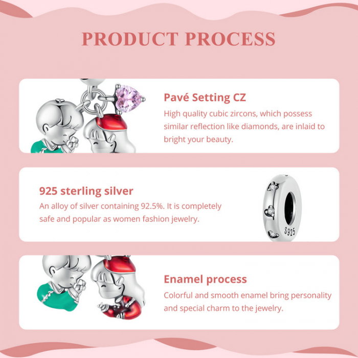 Pandantiv argint cu baietel si fetita [8]