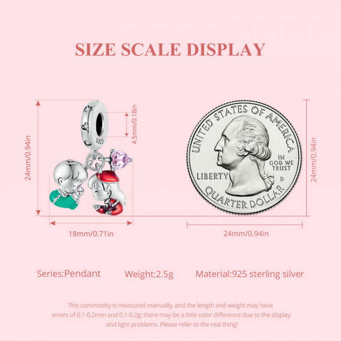 Pandantiv argint cu baietel si fetita [7]