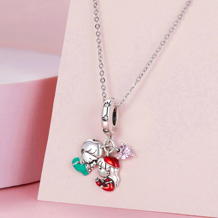 Pandantiv argint cu baietel si fetita [9]