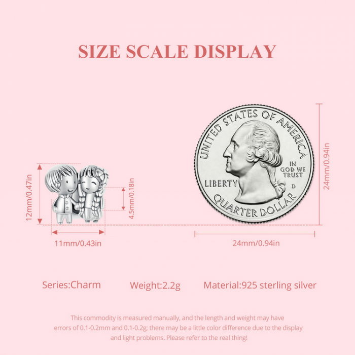 Pandantiv argint cu baietel si fetita [11]