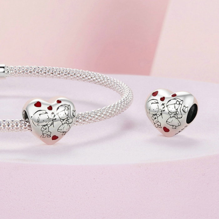 Pandantiv argint cu baietel si fetita [5]