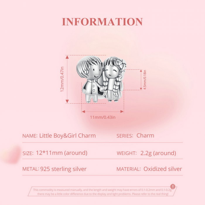 Pandantiv argint cu baietel si fetita [10]