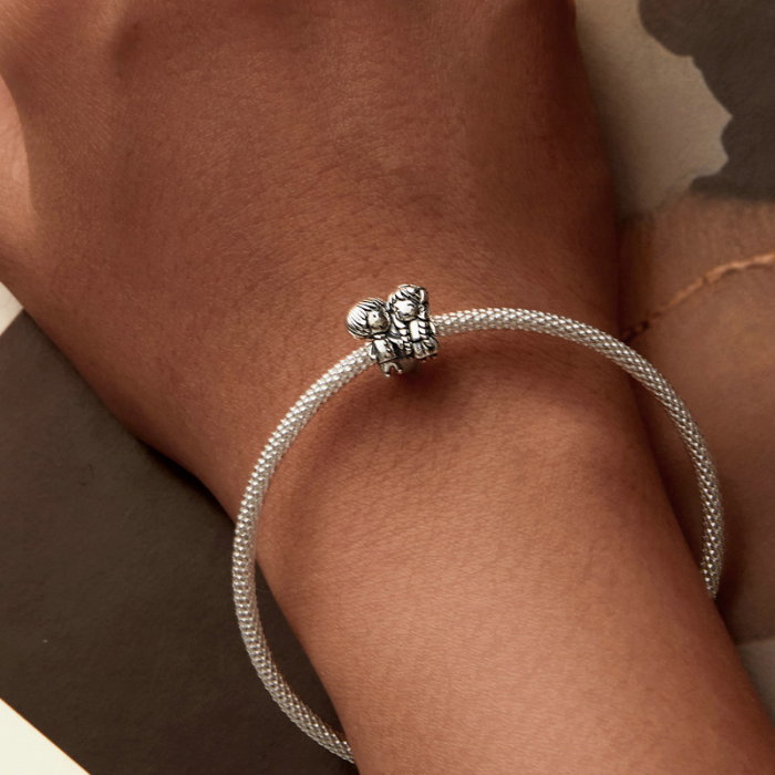 Pandantiv argint cu baietel si fetita [2]