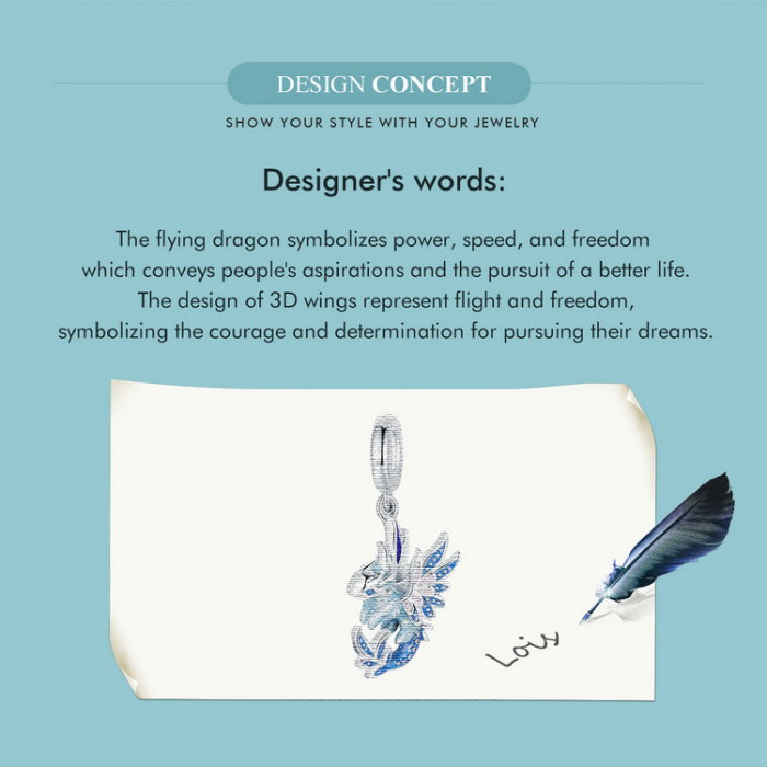 Pandantiv argint cu dragoni [13]