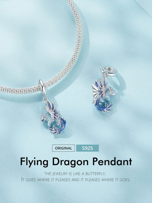 Pandantiv argint cu dragoni [14]