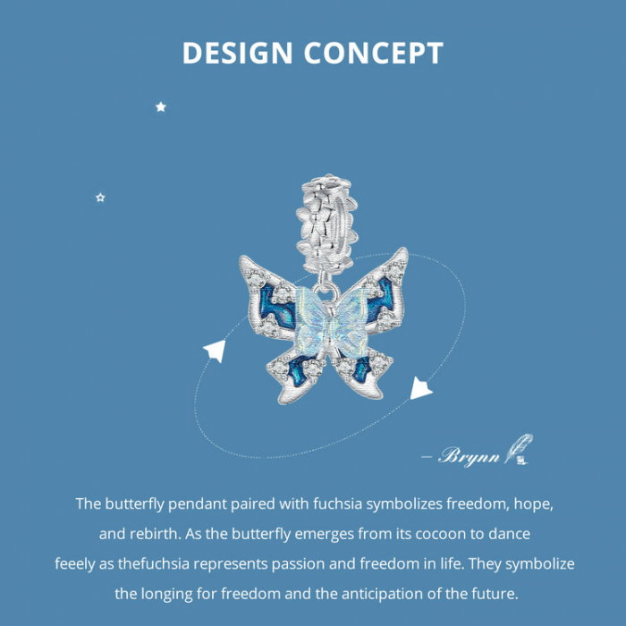 Pandantiv argint cu fluture [15]