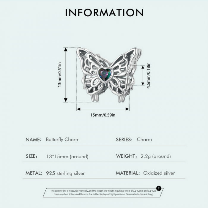 Pandantiv argint cu fluture dansator [8]