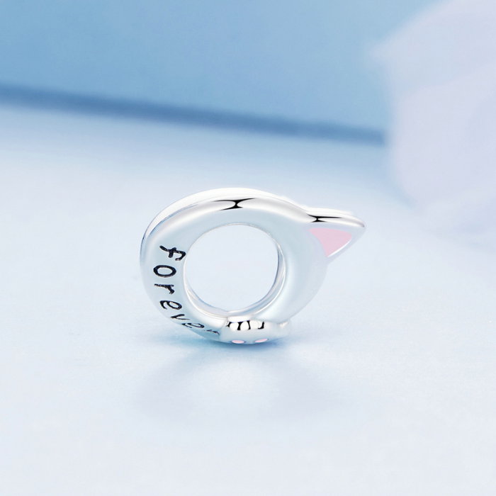 Pandantiv argint cu infinit si pisicuta [5]