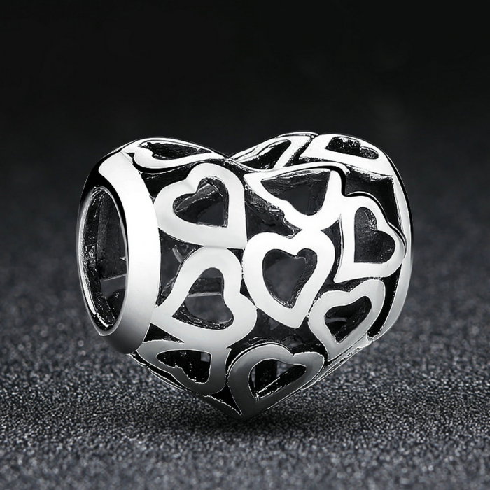 Pandantiv argint cu inimioare [2]