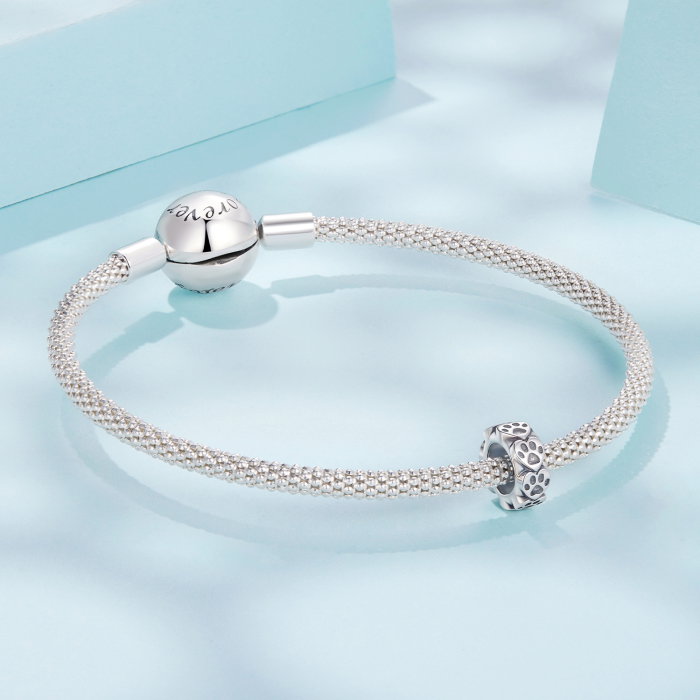 Pandantiv argint cu labute si banda silicon fixare [6]