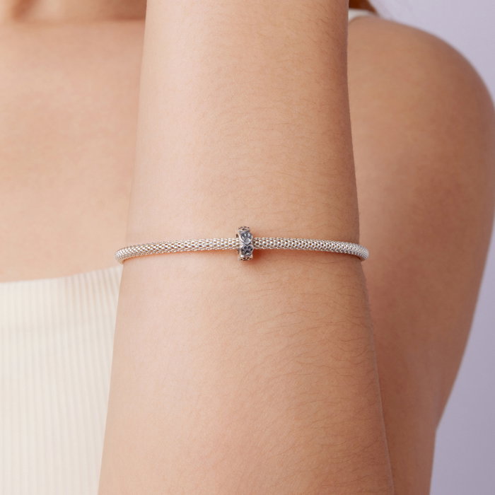 Pandantiv argint cu labute si banda silicon fixare [2]