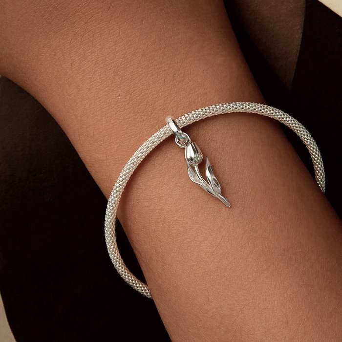 Pandantiv argint cu lalea [2]