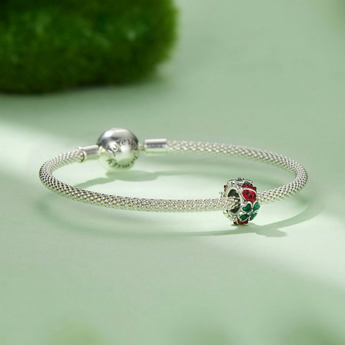 Pandantiv argint cu trifoi cu 4 foi si gargarita [6]