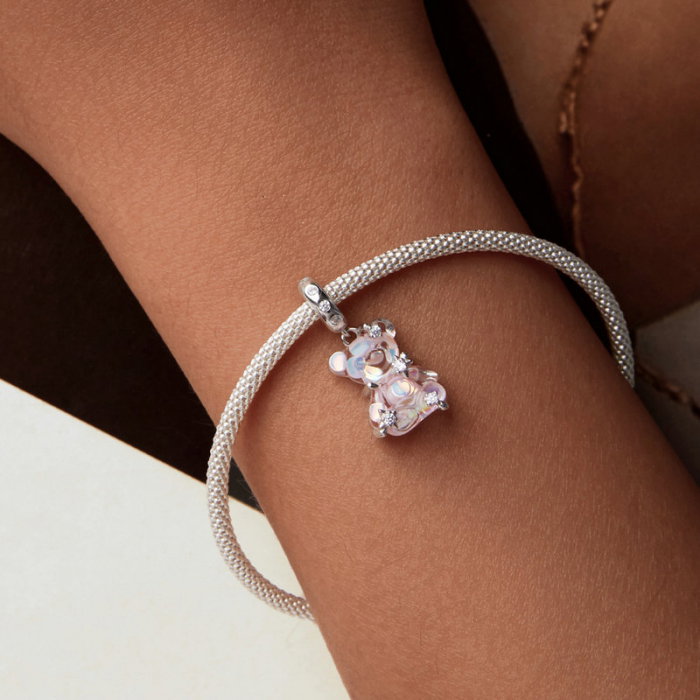 Pandantiv argint cu ursulet roz [3]