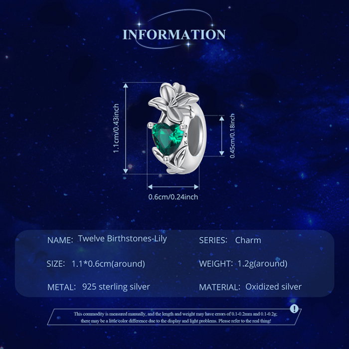 Pandantiv argint cu zirconiu inimioara si crin [9]