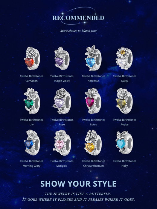 Pandantiv argint cu zirconiu inimioara si crin [12]