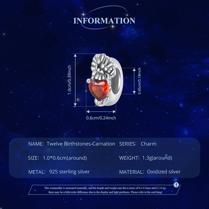 Pandantiv argint cu zirconiu inimioara si garoafa [8]