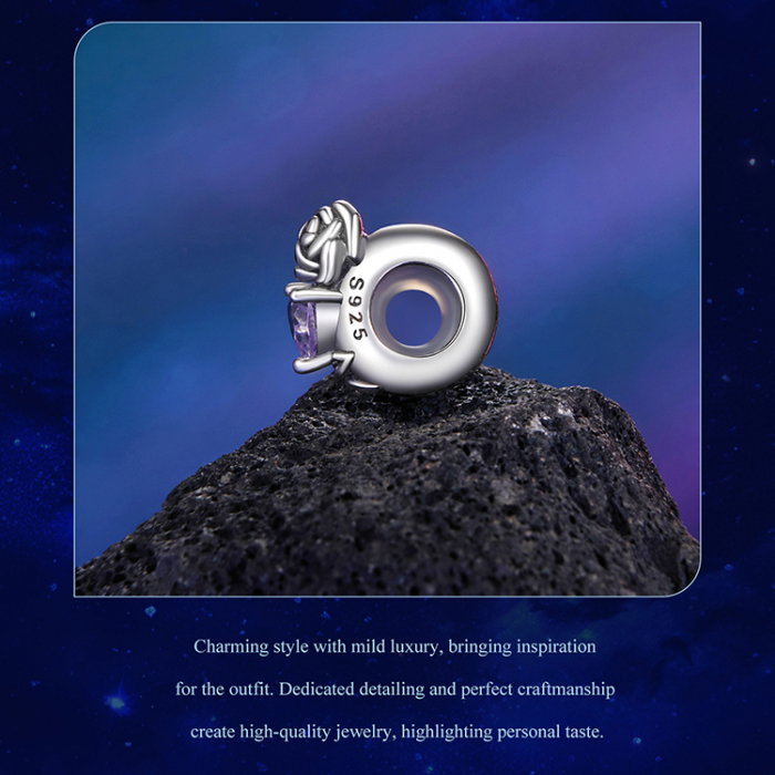 Pandantiv argint cu zirconiu inimioara si iasomie [14]