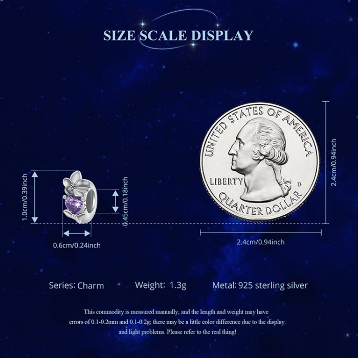 Pandantiv argint cu zirconiu inimioara si iasomie [12]