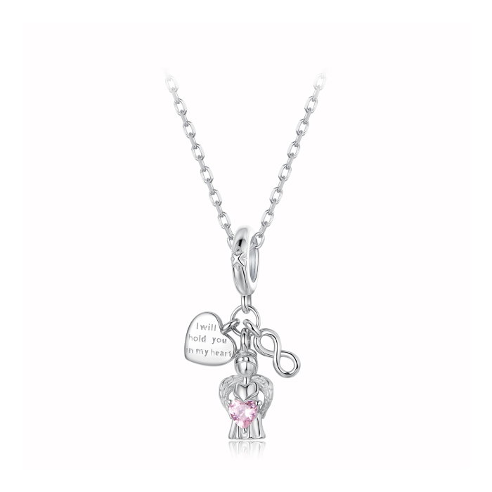 Pandantiv argint dragoste ingeras cu Zirconia [12]