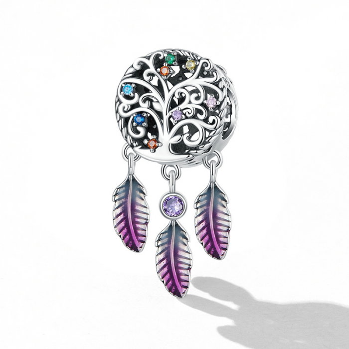 Pandantiv argint dream catcher cu copacul vietii [2]