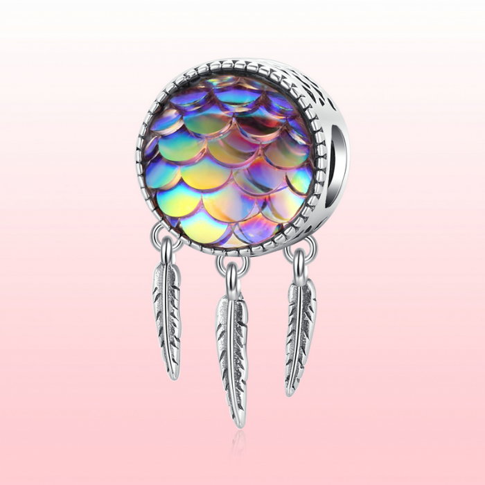 Pandantiv argint Dream Catcher cu solzi [9]