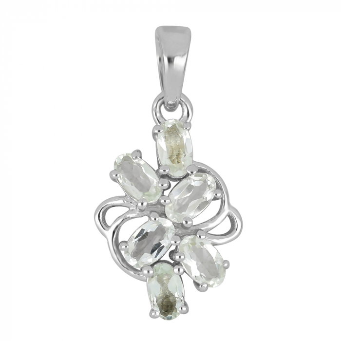 Pandantiv argint elegant cu ametist verde - PVA0018 [1]